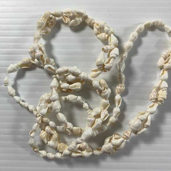 Mixed Lot of 8 Shell Necklaces Hawaiian Beach Wedding Boho Wearable Seashells - Picture 7 of 16